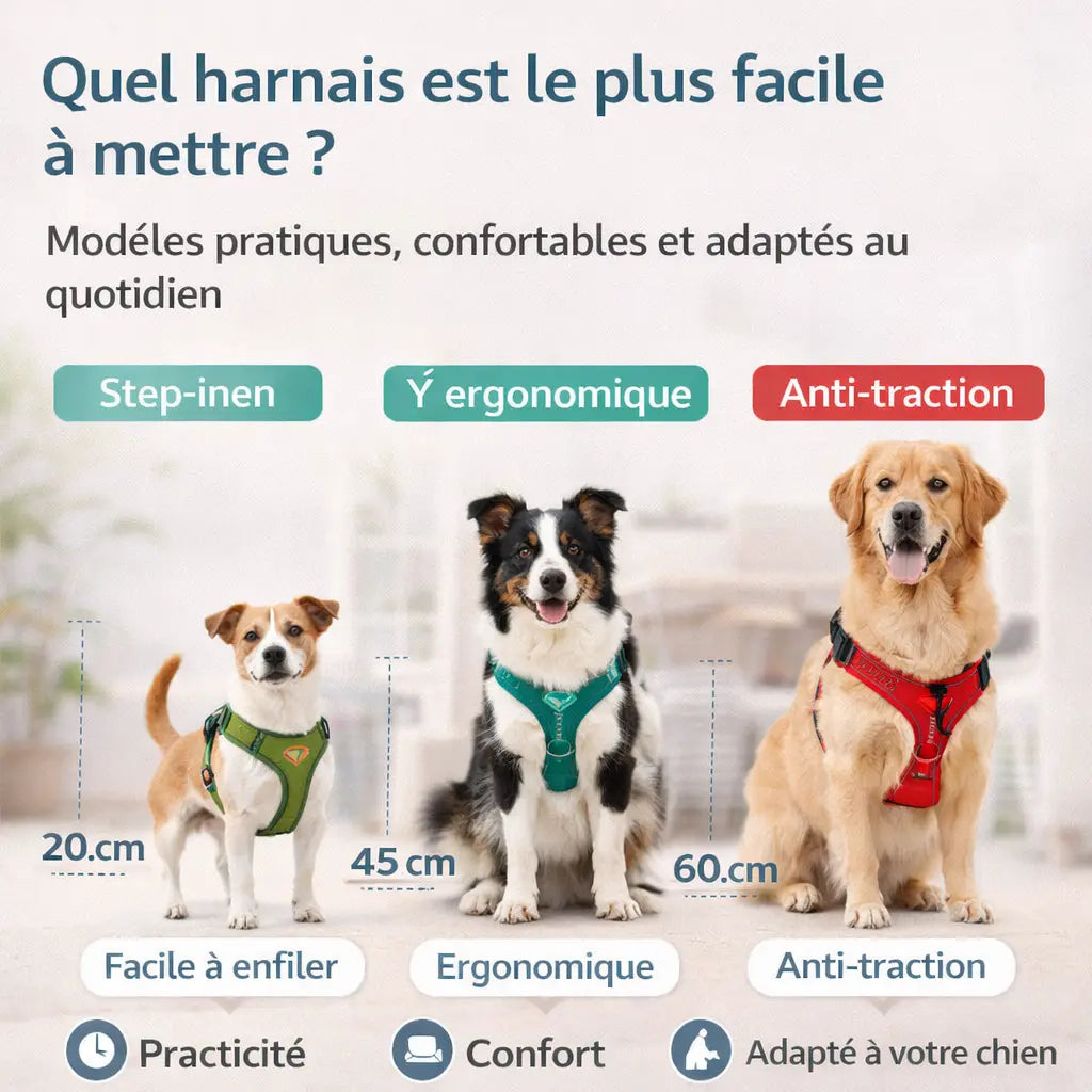Quel harnais est le plus facile à mettre ? Image