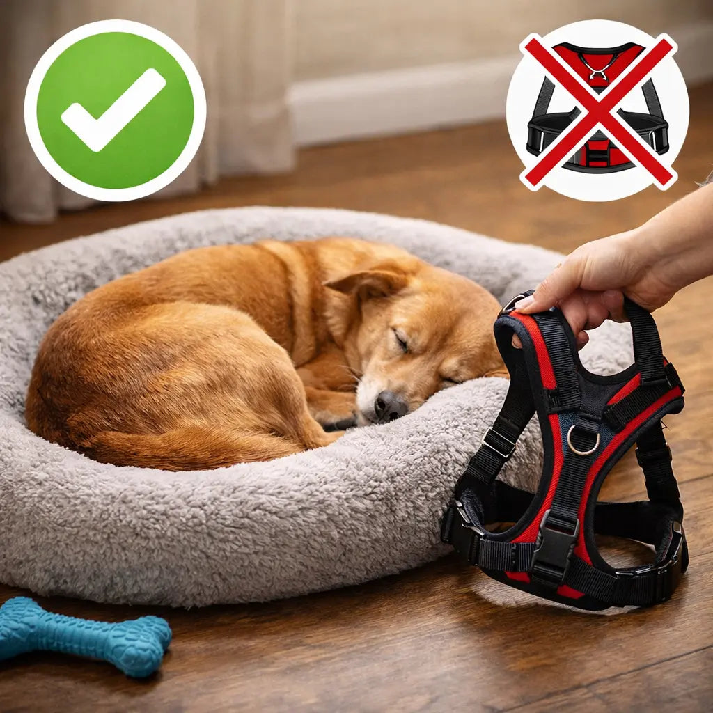 dormir avec un harnais pour un chien  Image