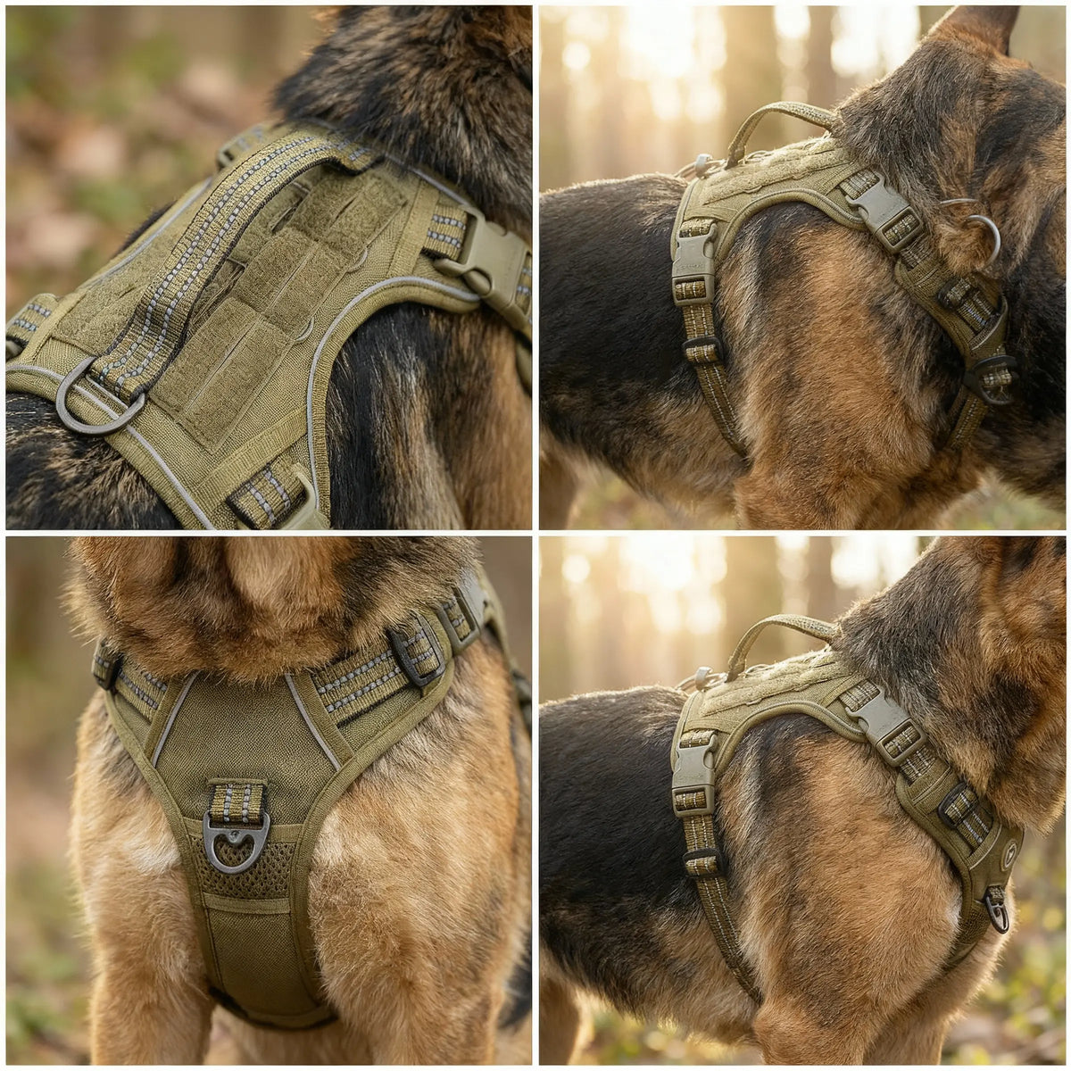 Harnais chien anti-traction - Militaire