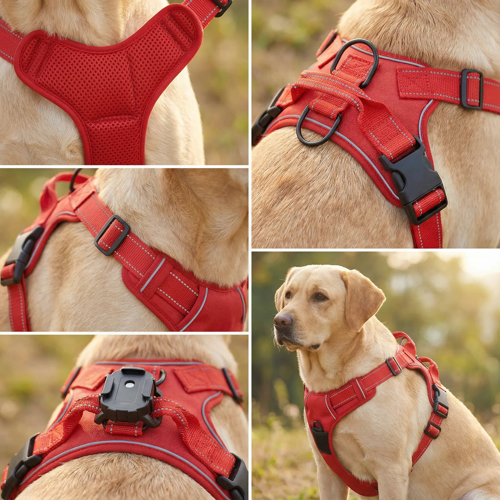 Harnais pour grand chien - Avec système de géolocalisation