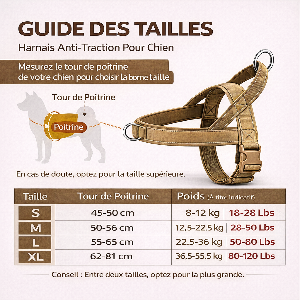Harnais pour chien en Y