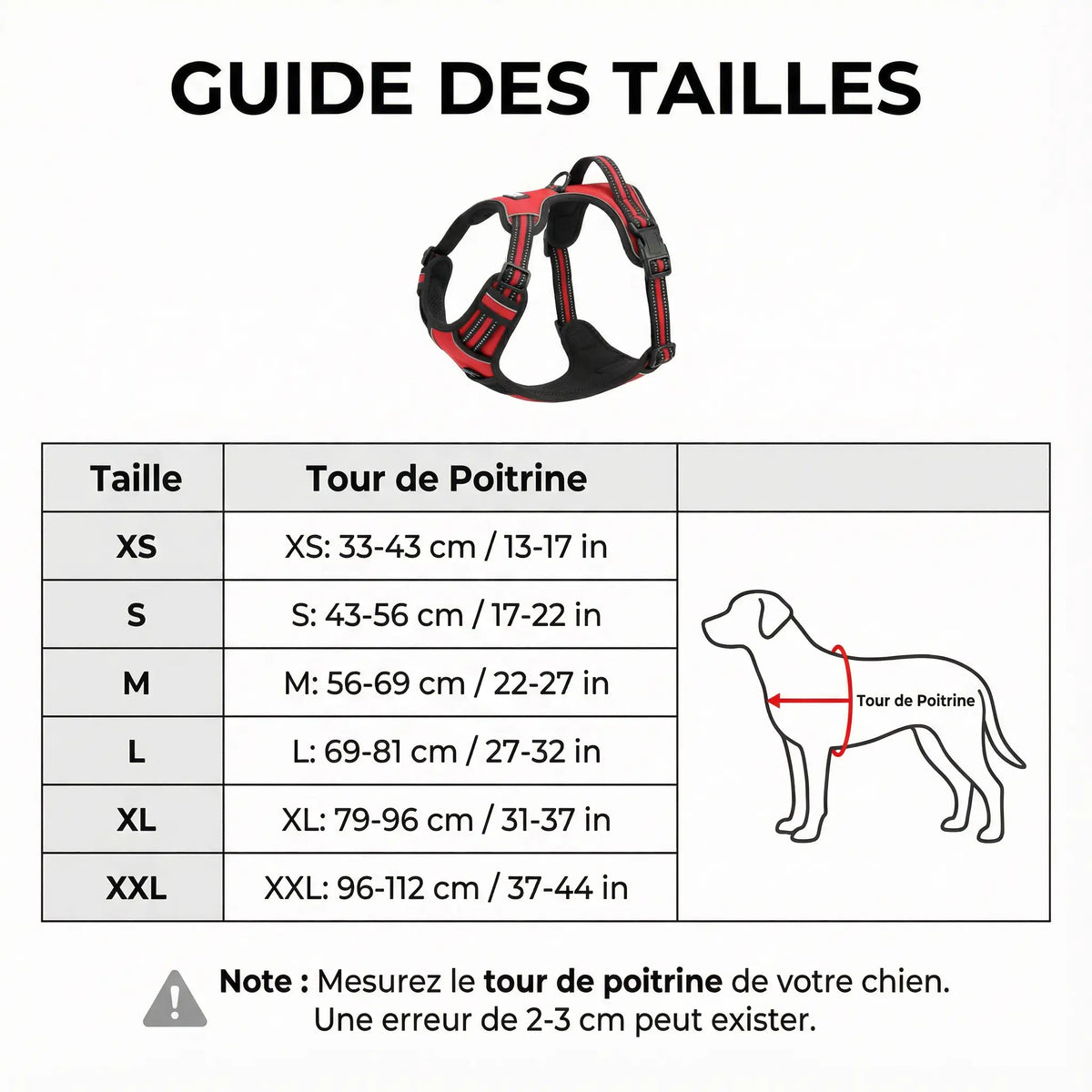Harnais chien en Y pour promenade