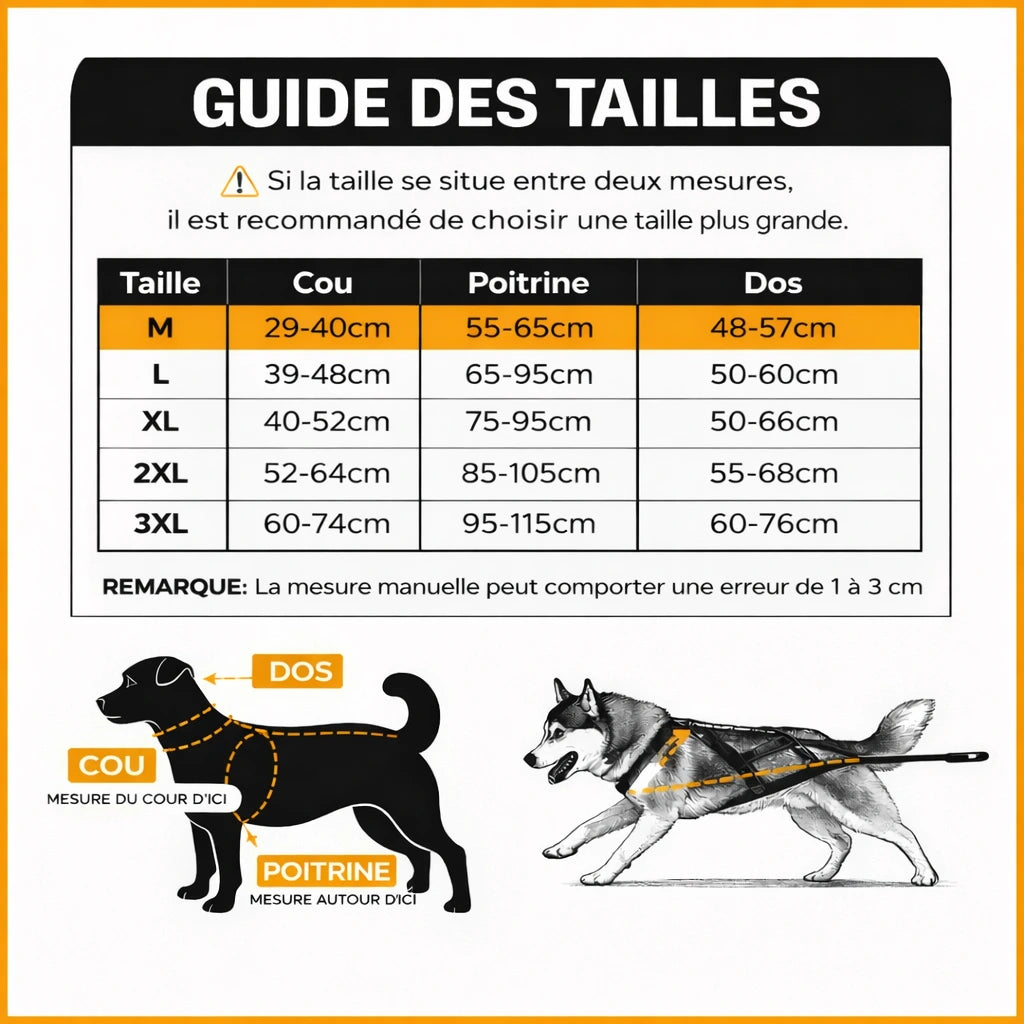 Harnais pour chien canicross