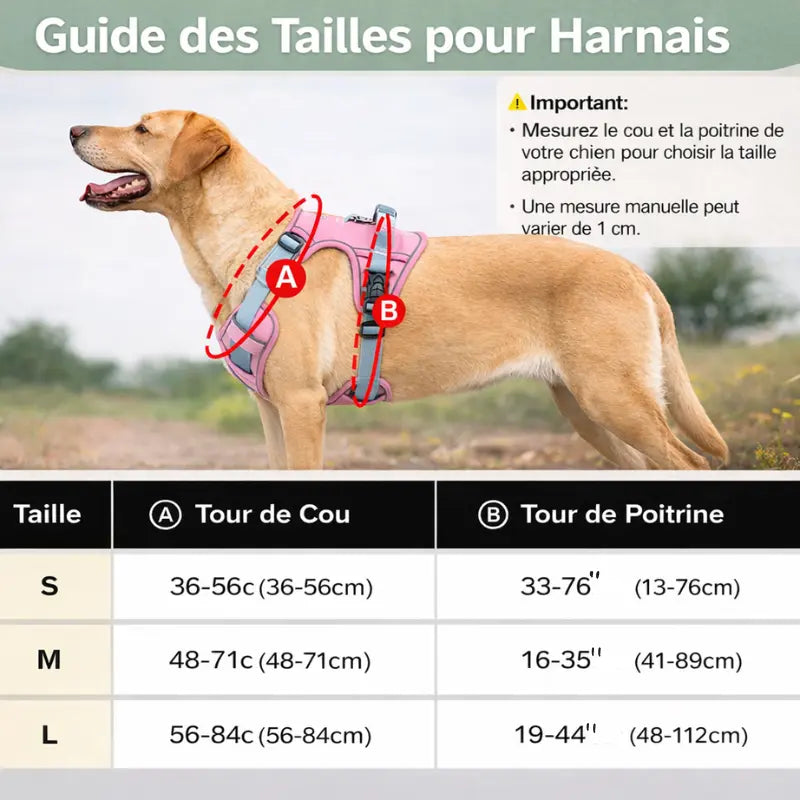 Harnais pour chien en H