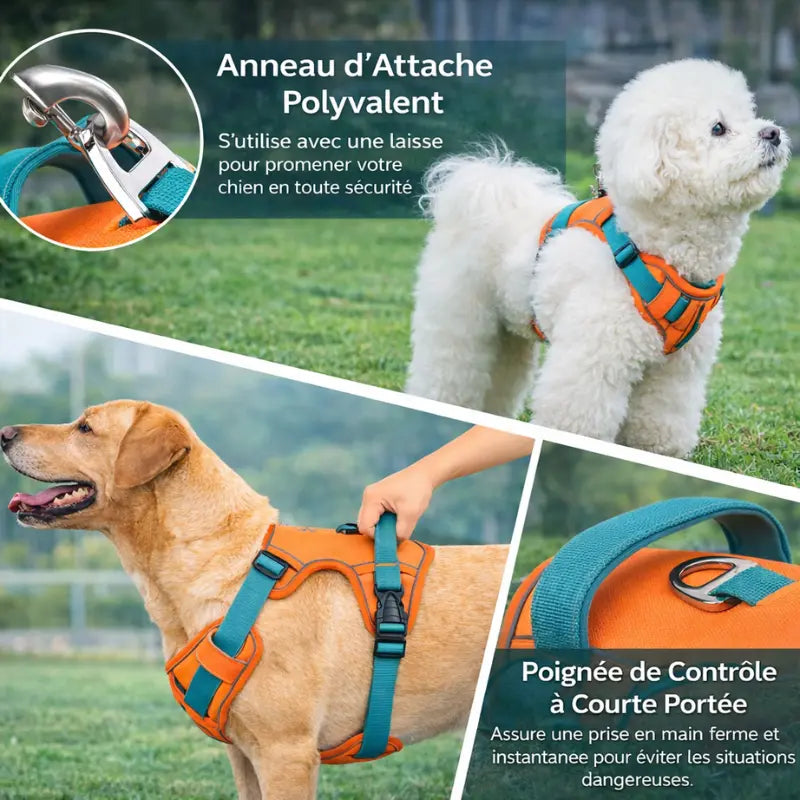 Harnais pour chien en H