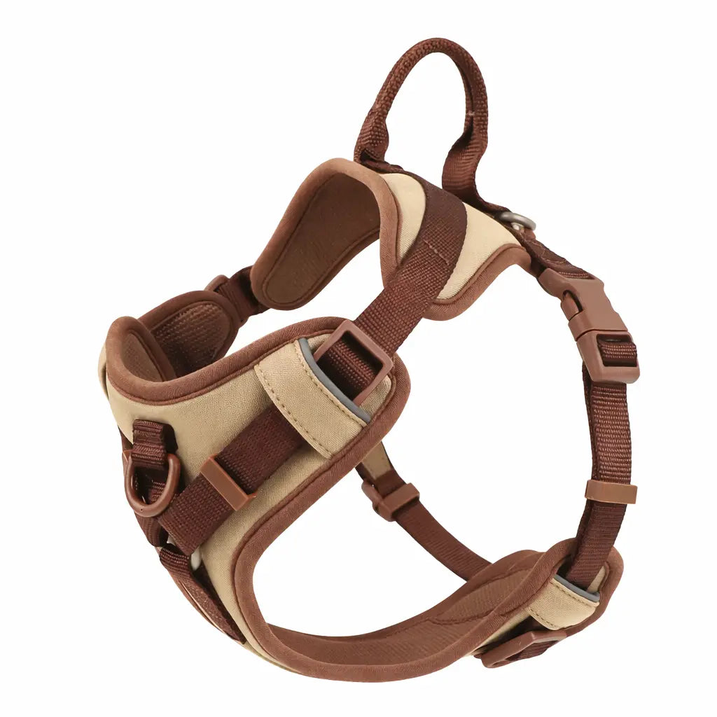 Harnais pour chien marron 