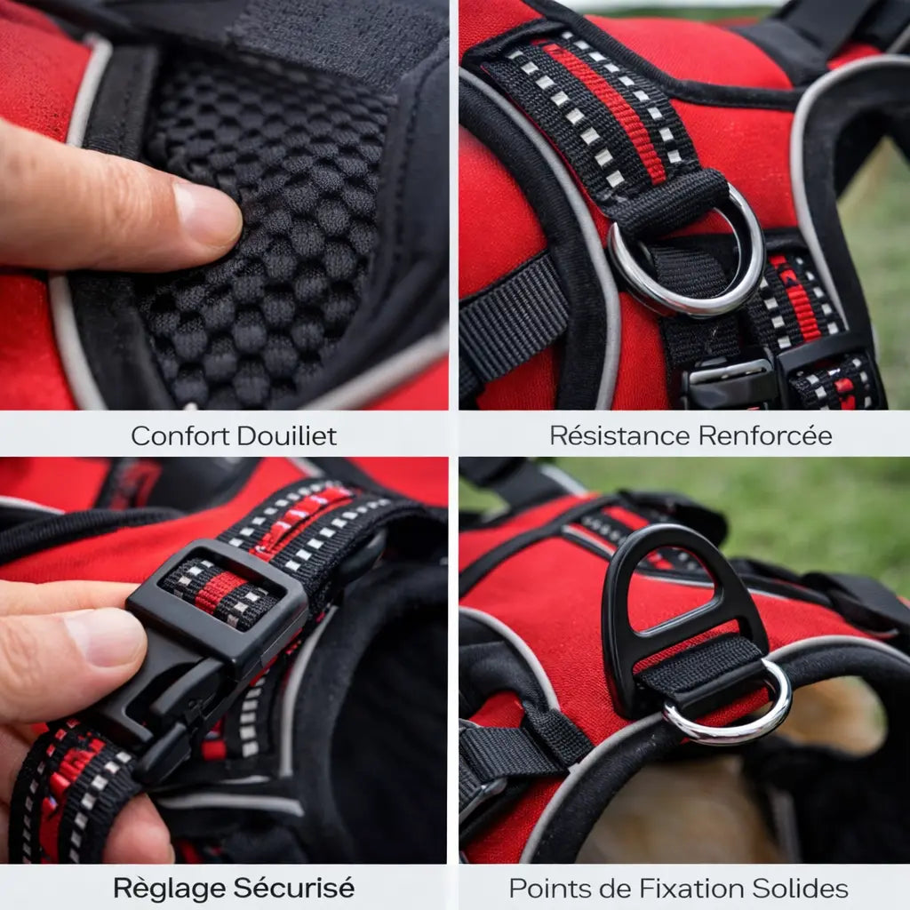 Harnais anti-traction pour chien & confortable