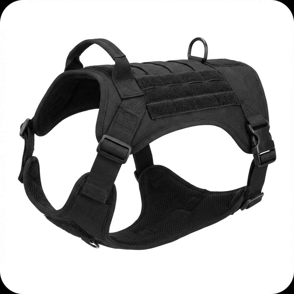 Harnais pour grand chien en H noir
