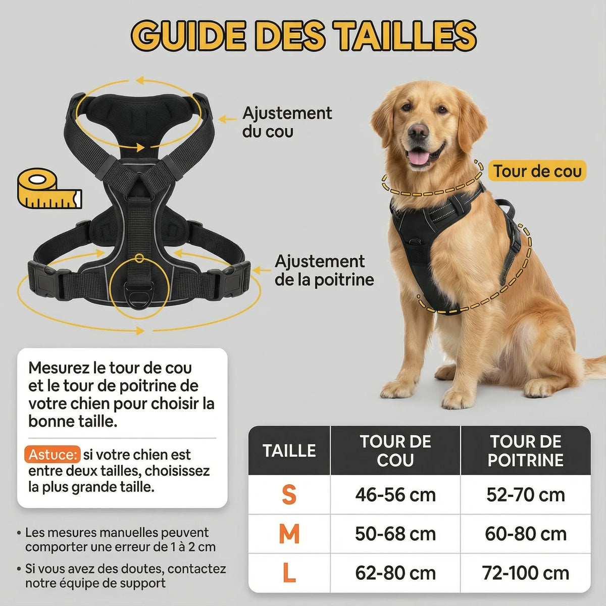 Harnais pour chien randonnée - canicross