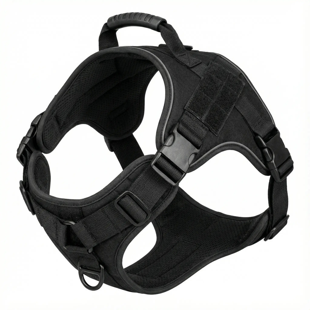 Harnais pour chien tactique noir